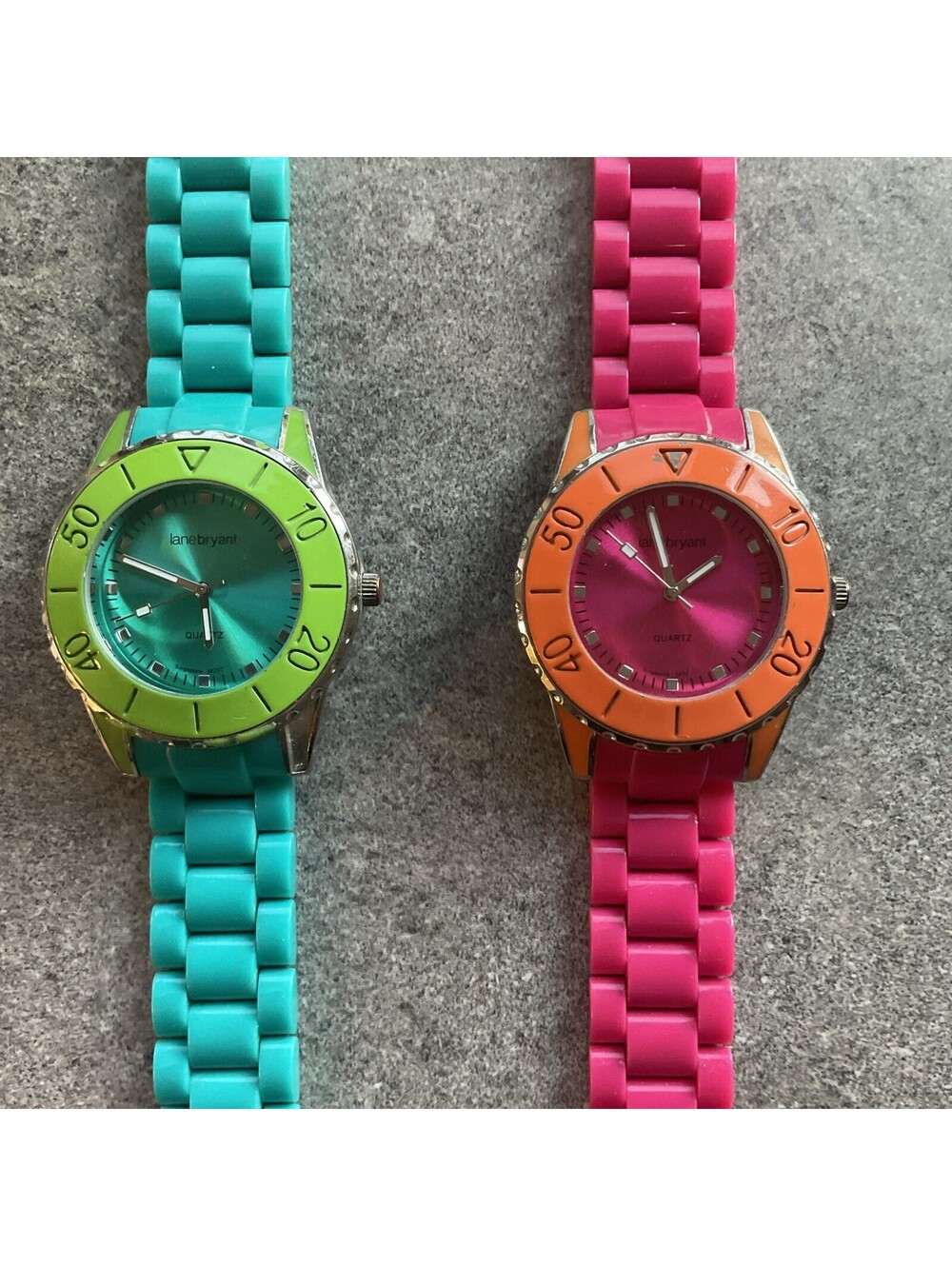 Beautiful Pair Of Colorful Lane Bryant Womens Watches Both Watches Run Great B-H